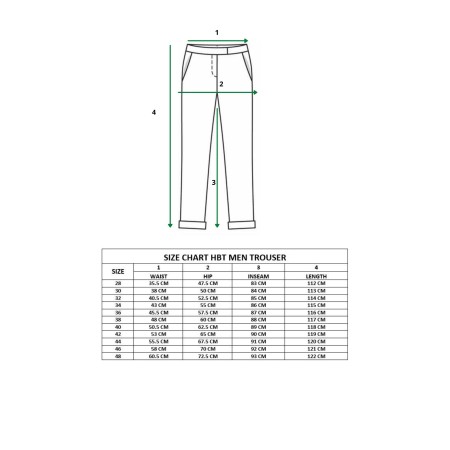 Pantalones HBT para hombre ( De Brabander Mfg. Co. )