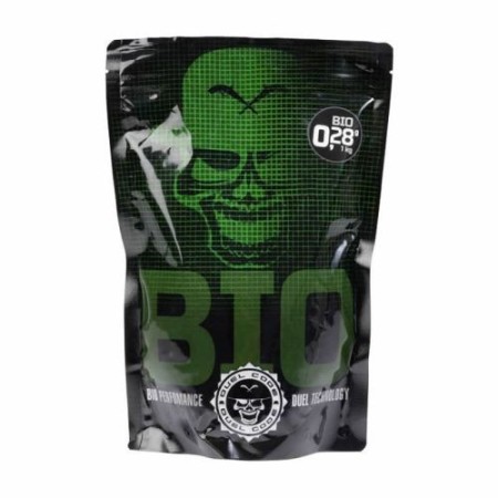 BOLAS DUEL CODE 0,28G BIO 1KG BLANCAS