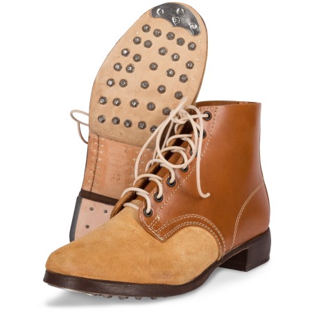 SCHNÜRSCHUHE M43 - BOTINES ALEMANES WH - MARRÓN CLARO