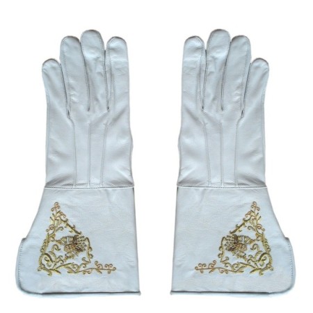 GUANTES DE CUERO OFICIAL DE CABALLERIA GUERRA CIVIL AMERICANA