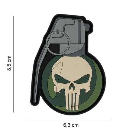 PARCHE 3D PVC CALAVERA GRANADA