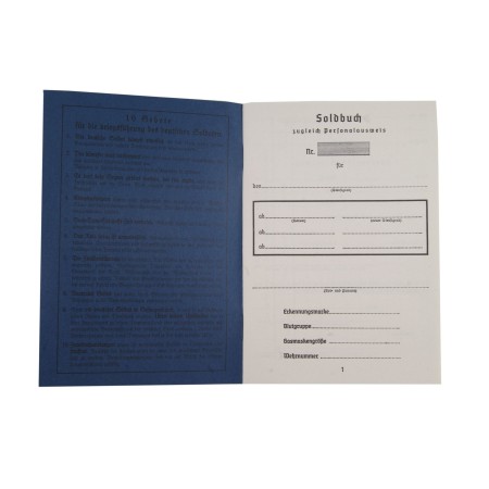 SOLDBUCH LUFTWAFFE