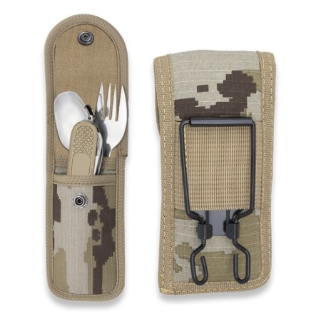 SET MULTIUSOS MARRON ALBAINOX CUCHARA/TENEDOR/NAVAJA MULTIUSOS