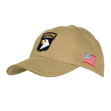 GORRA BEISBOL 101ST AIRBORNE TAN