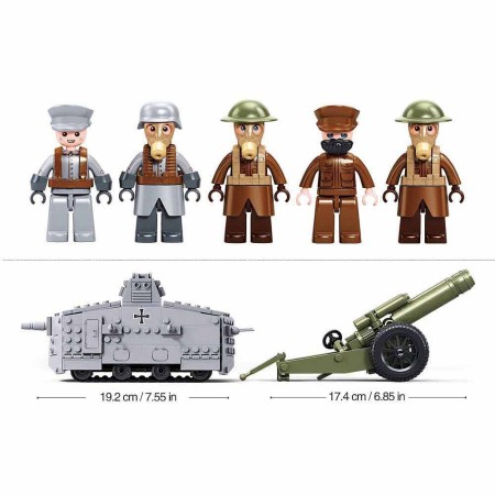 SLUBAN ARMY ATTACK TANK WWI - 47Vs M38-B1295