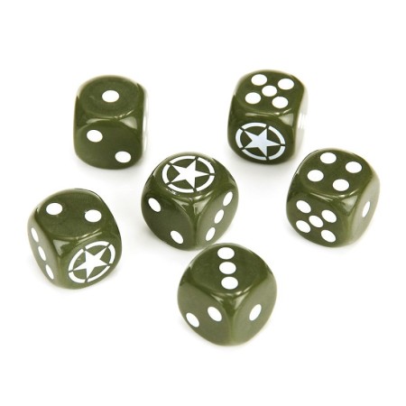 DADOS MILITARES 6 PIEZAS