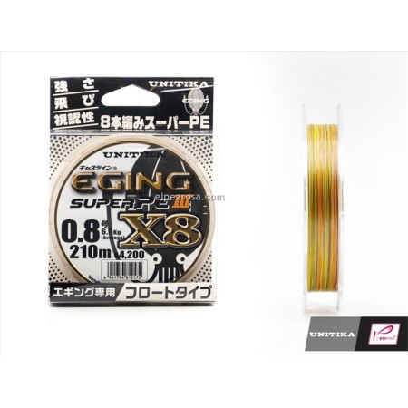 TRENZADO CASLINE EGING SUPER PE III X8 0.8 210METROS