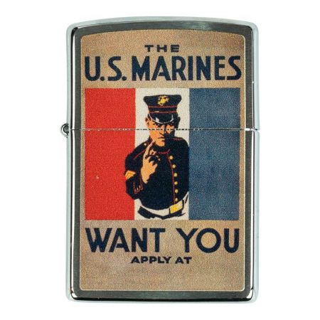 ZIPPO US MARINES WANT YOU