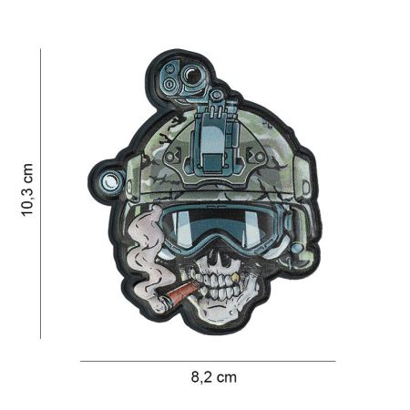 PARCHE PVC UV SKULL OPERATOR