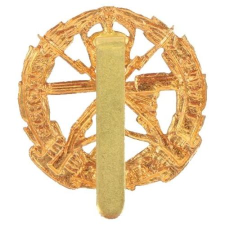 INSIGNIA DE GORRA ESCULA DE ARMAS LIGERAS DEL EJERCITO BRITANICO