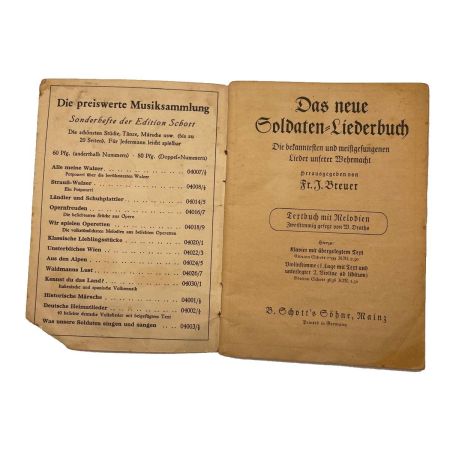 LIBRO DE CANTO DAS NEUE SOLDATEN LIEDERBUCH ORIGINAL