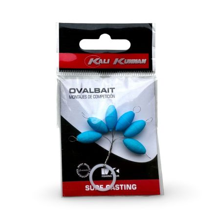 PERLAS FLOTANTES OVALADAS KALI KUNAN AZUL LUMINOSAS