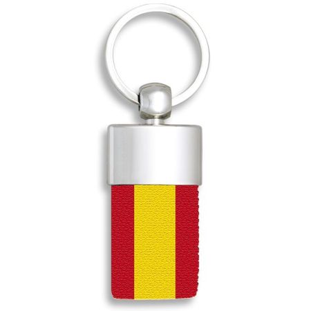 LLAVERO CROMADO BANDERA DE ESPAÑA