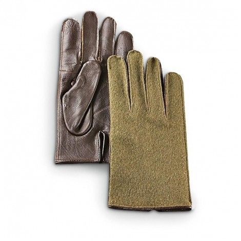 Leather palm wool gloves us