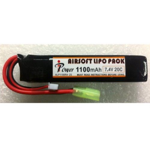 Bateria Lipo 7.4v 1100mah 15C tubo