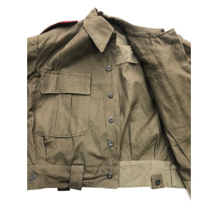 CHAQUETA EJÉRCITO ESPAÑOL HOMBRERAS RIBETE ROJO