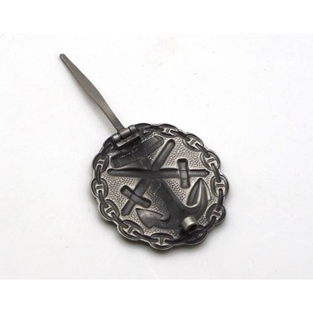 INSIGNIA HERIDO MARINA IMPERIAL ALEMANA WWI - PLATA