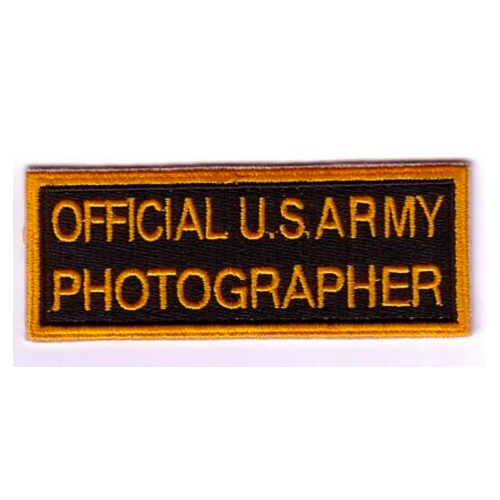 PARCHE OFFICIAL US ARMY PHOTOGRAPHER