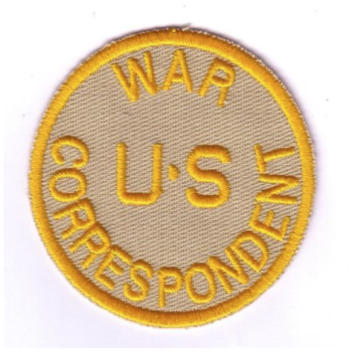 PARCHE U.S WAR CORRESPONDENT
