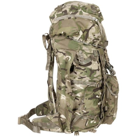 británico Mochila, "INF Long", Sin bolsillos laterales, MTP, TIR, usado