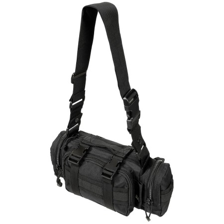 bolso de cadera y hombro, negro